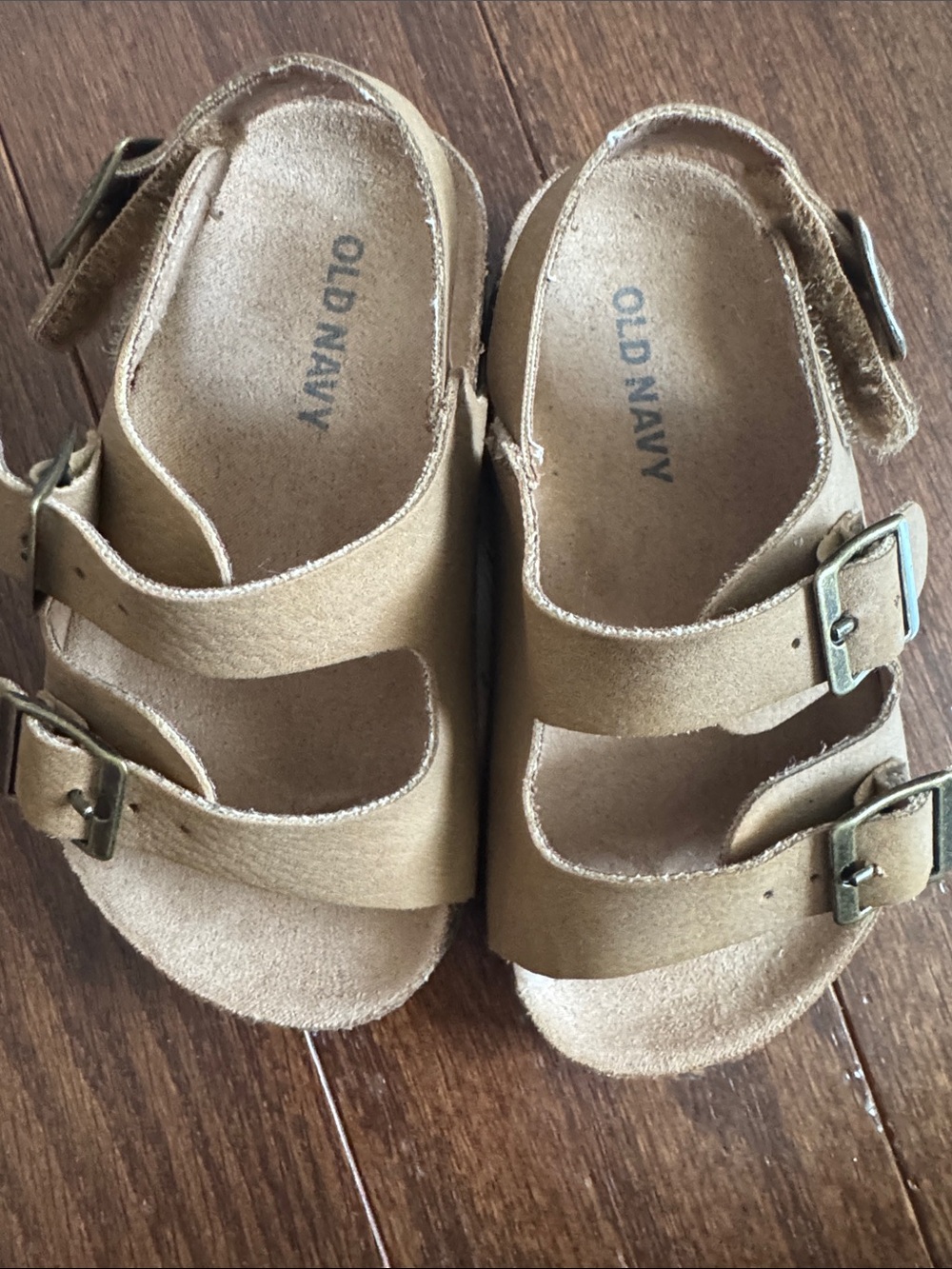 Old Navy Kids' Tan Double-Buckle Sandals